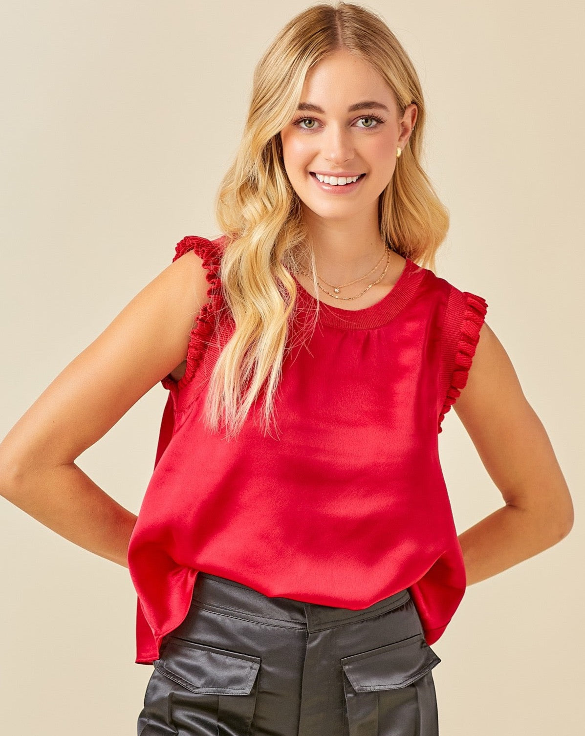 Game Day Ruffle Top (3 Colors!) SALE